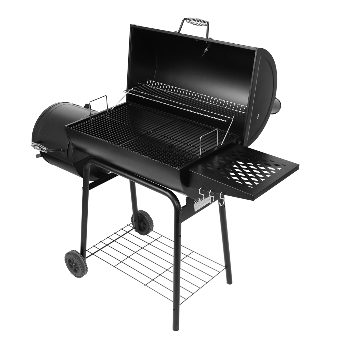 30-Inch Charcoal Grill CC1830R with Offset Smoker & Side Table | BBQ ...